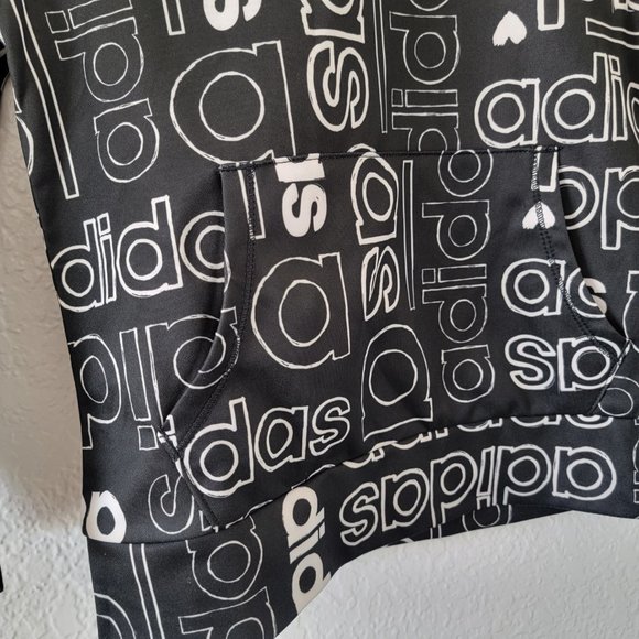 Adidas Boys Hoodie size Small 7/8 Thumbhole NWT - Picture 2 of 6